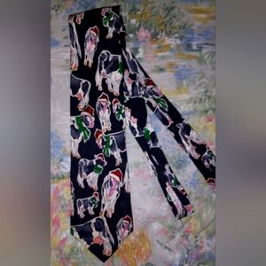 Unique Vintage Christmas Cow Tie